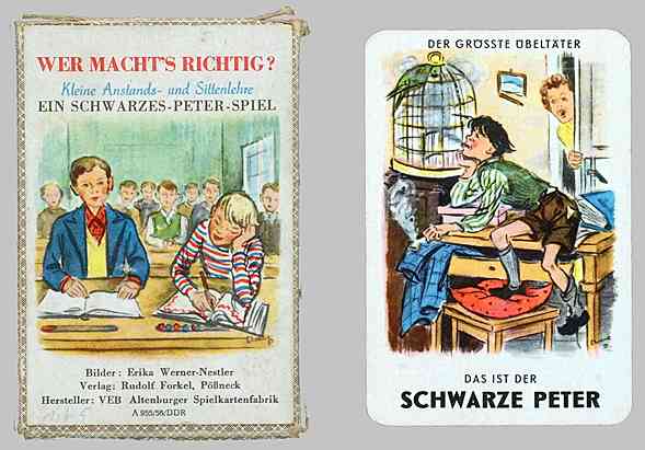 VEB Altenburger Spielkartenfabrik,Verlag: Rudolf Forkel, Pößneck" (1956)