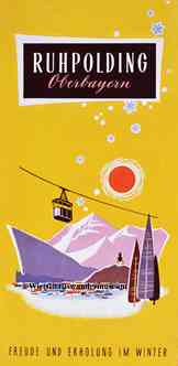 Ruhpolding – "Freude und Erholung im Winter", Reiseprospekt (1956)