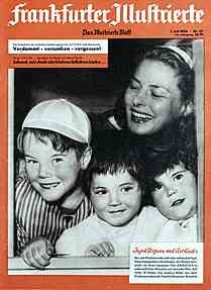 Frankfurter Illustrierte - Titel: "Ingrid Bergmann und ihre Kinder" Frankfurter Illustrierte - Titel: "Ingrid Bergmann und ihre Kinder"