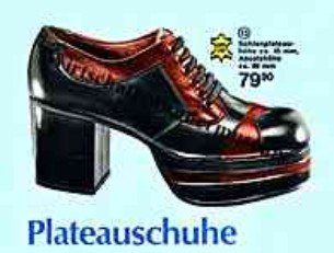 Plateauschuhe 70er Jahre Plateauschuhe 70er Jahre