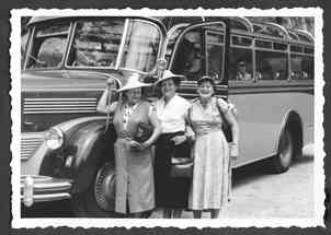 Busfahrt zur Teufelshöhle 1950er Jahre Busfahrt zur Teufelshöhle 1950er Jahre