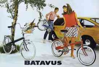 BATAVUS – "Batafalt-Klapprad", "Rennsportrad Hennes Junkermann", Prospekt